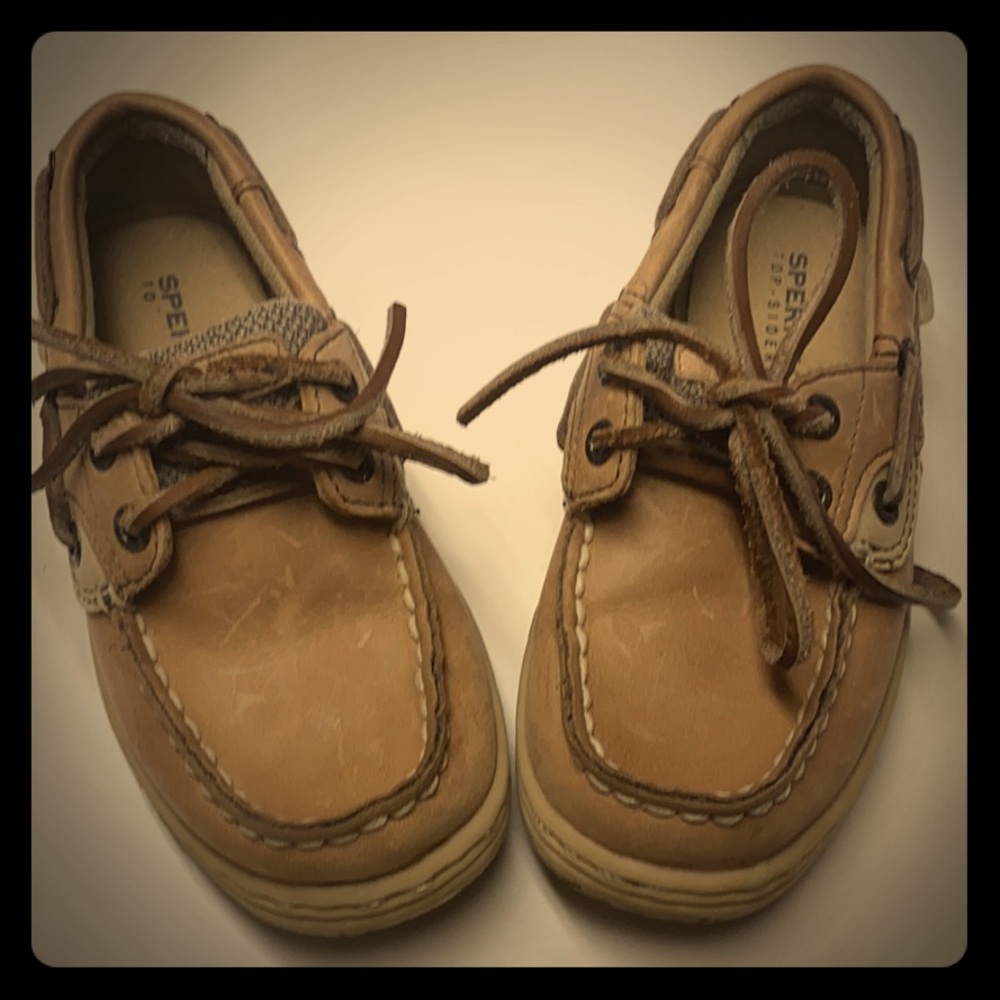 Boys/Girls Sperry Bluefish Linen/oat Leather Shoe